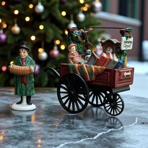 Dept 56 Chelsea Market Curiosities Monger and Cart - Dickens Village - 1997